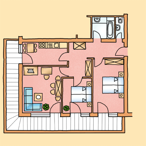 Apartment Typ III - 95 m²