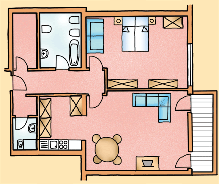 Apartment Typ IV - 100 m²
