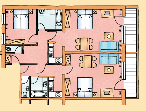 Apartment Typ VII - 105 m²